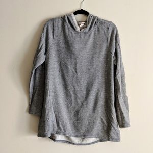 Gray Hooded Sweatshirt Open Back size L